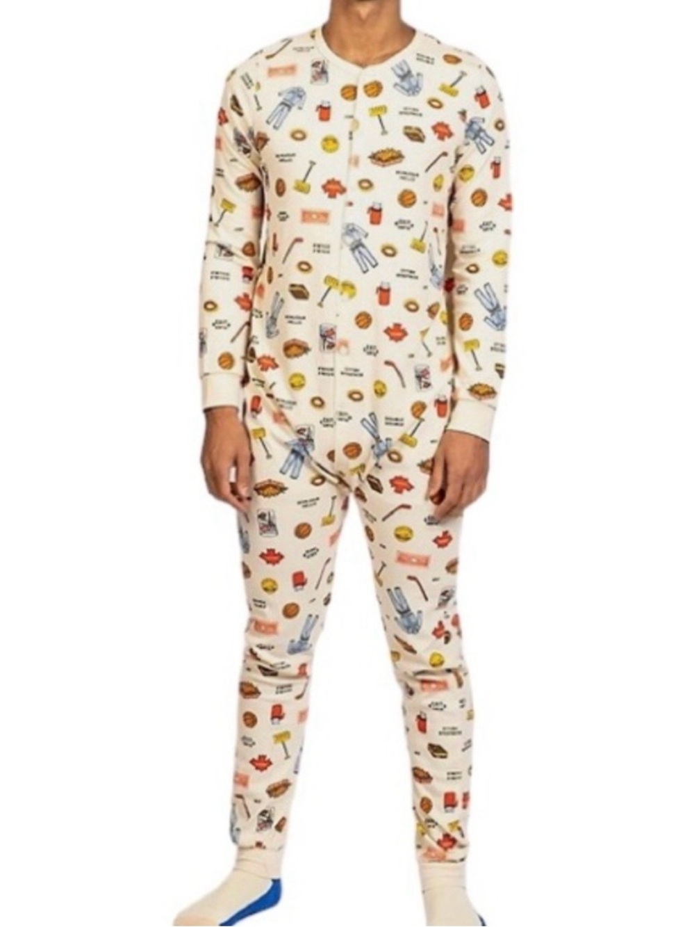 Arborist Eh! Canada Graphic Waffle Knot  Thermal Pajamas XL